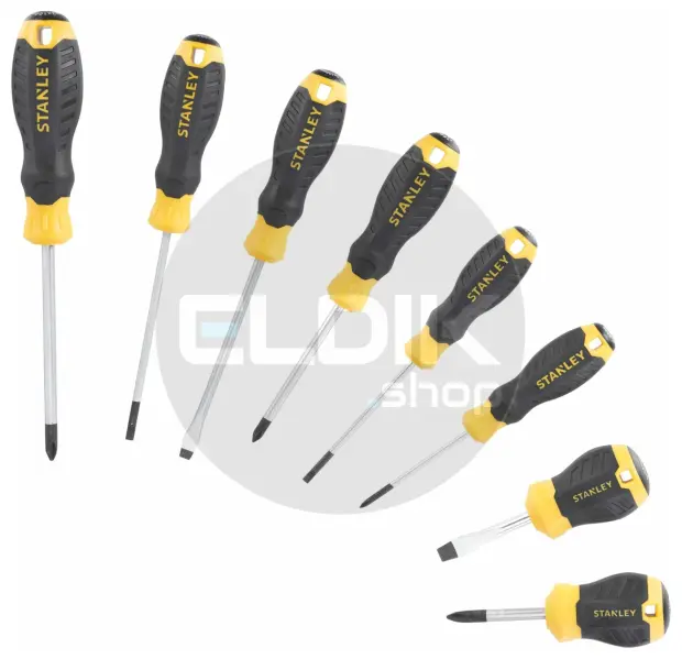 Stanley STHT16167-0 Cushiongrip Schroevendraaierset 8-delig: PH, Standaard, Parallel