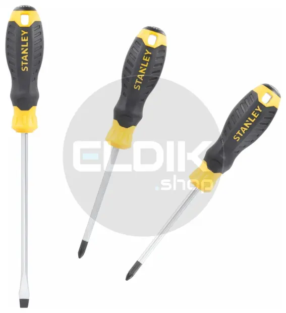 Stanley STHT16168-0 Cushiongrip Schroevendraaierset 3-delig: PH, PZ, Standaard