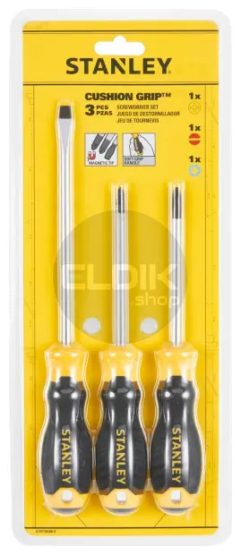 Stanley STHT16168-0 Cushiongrip Schroevendraaierset 3-delig: PH, PZ, Standaard
