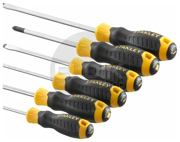 Stanley STHT16172-0 Cushiongrip Schroevendraaierset 6-delig: PZ, Parallel, Standaard