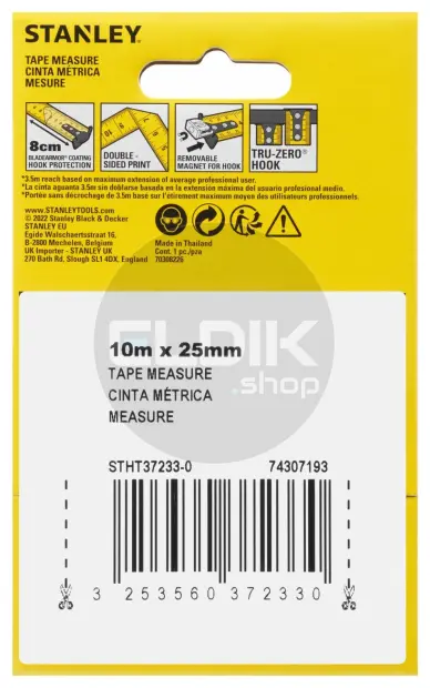 Stanley STHT37233-0 Rolbandmaat Control-Lock 10m - 25mm