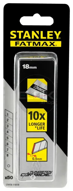 Stanley STHT8-11818 Carbide Reserve Afbreekmes 18 mm | 50 Delige Set