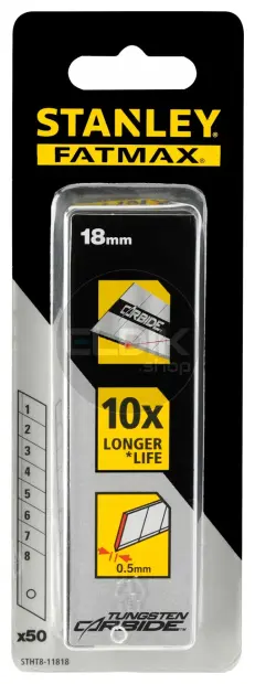 Stanley STHT8-11818 Carbide Reserve Afbreekmes 18 mm | 50 Delige Set