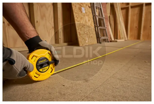 Stanley 0-34-296 Landmeter Fiberglas 20m - 12,7mm Gesloten Kast