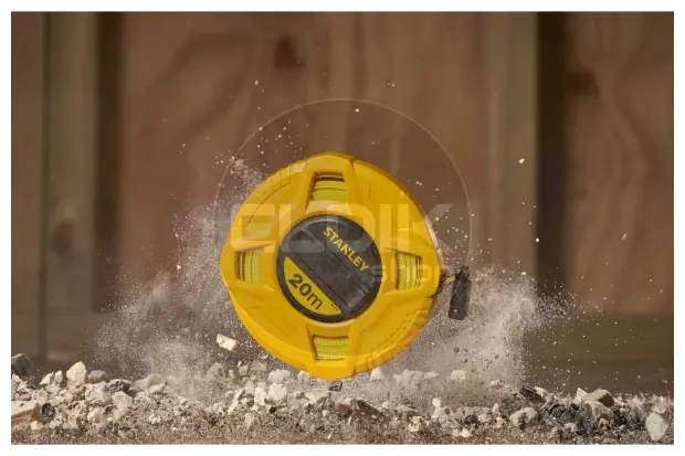 Stanley 0-34-296 Landmeter Fiberglas 20m - 12,7mm Gesloten Kast
