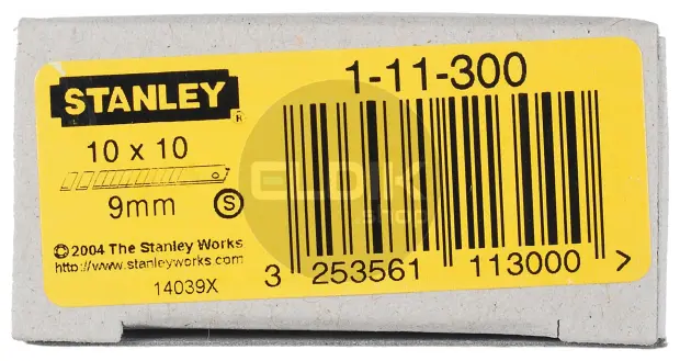 Stanley 1-11-300 Afbreekmesjes 9 mm – 10 x | 10 Delige Set