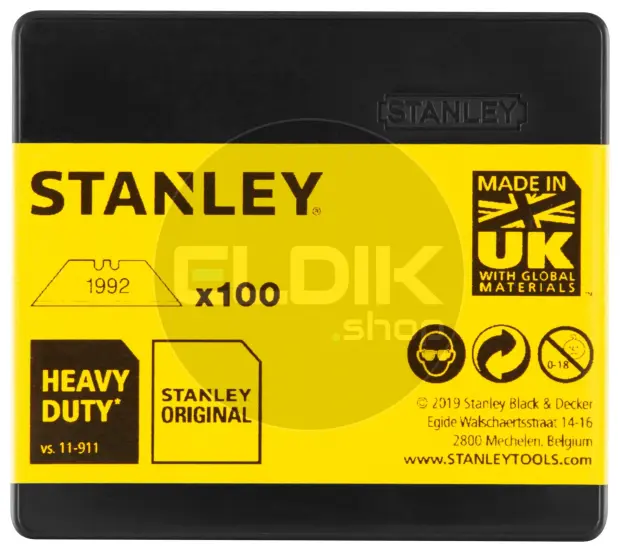 Stanley 1992 Reserve Mesjes Zonder Gaten | 100 Delige Set - 1-11-921