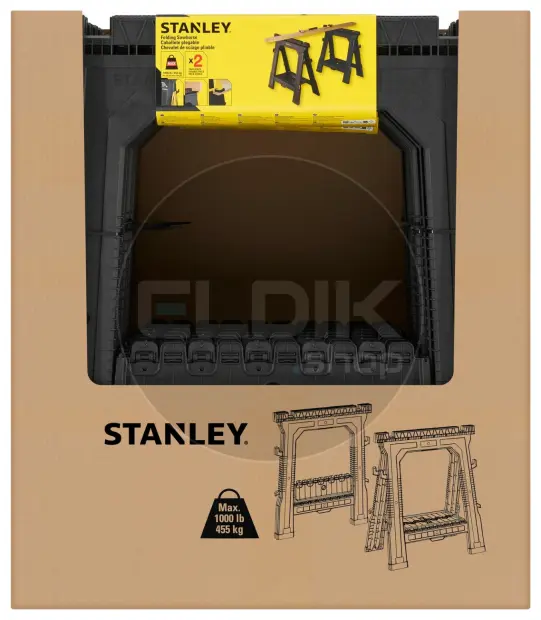 Stanley STST1-70713 Opvouwbare Zaagbok met V-Groef - 2 Stuks