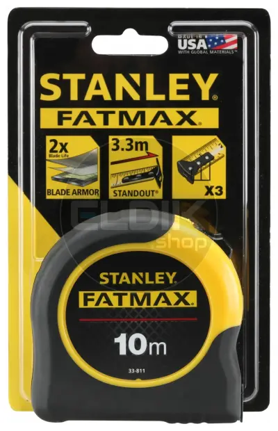 Stanley 0-33-811 FATMAX Rolbandmaat Blade Armor 10m - 32mm