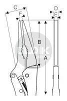 Bahco 2952-235 Klemtang met draadknipper