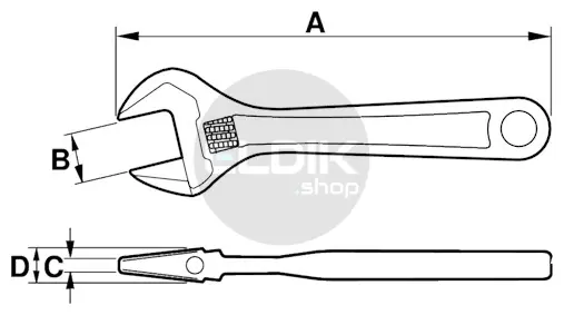 Bahco 8073 Verstelbare moersleutel | 300 mm