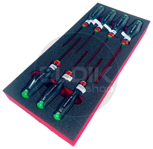 Facom MODM.ATXR Foam Module 7 Delige Resistorx® schroevendraaiers