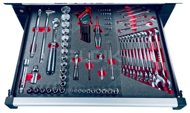 Facom CMM.115BNL Set van 9 modules in Foam Inlays | 115-delig