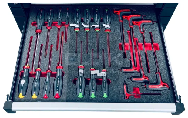 Facom CMM.115BNL Set van 9 modules in Foam Inlays | 115-delig