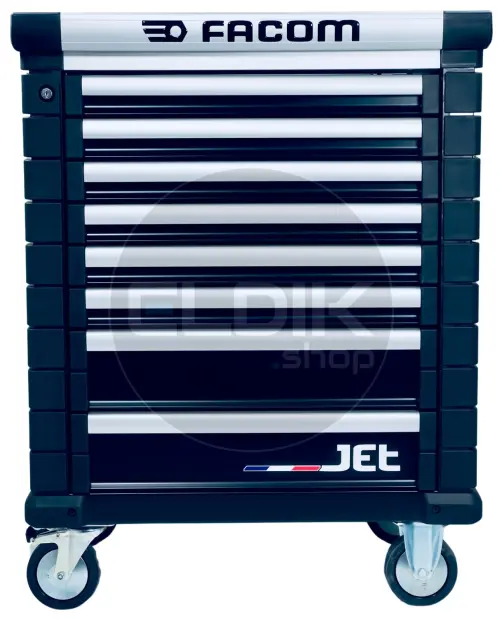 Facom JETCMM115BNL Gevulde gereedschapswagen 8 Laden | 115-delig in Foam inlay | Zwart