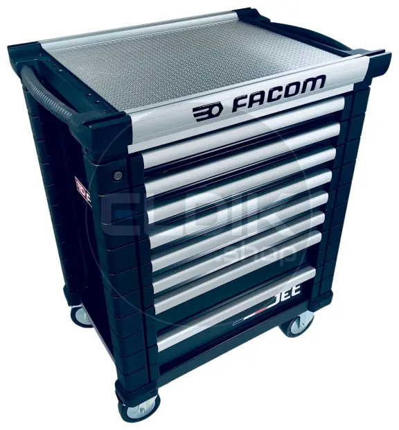 Facom JETCMM115BNL Gevulde gereedschapswagen 8 Laden | 115-delig in Foam inlay | Zwart