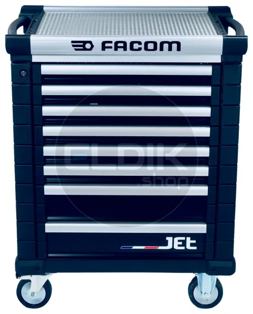 Facom JETCMM115BNL Gevulde gereedschapswagen 8 Laden | 115-delig in Foam inlay | Zwart