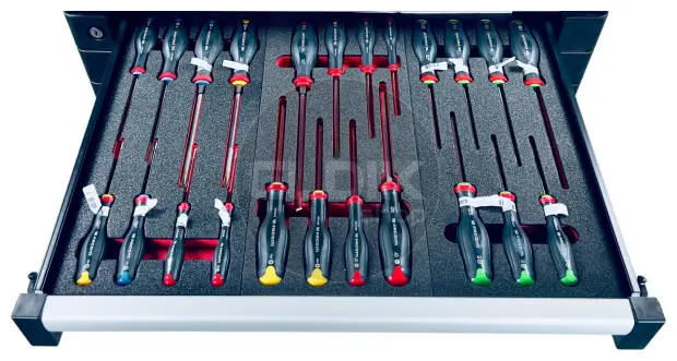 Facom CMM.175BNL Set van 15 modules in Foam Inlays | 175-delig