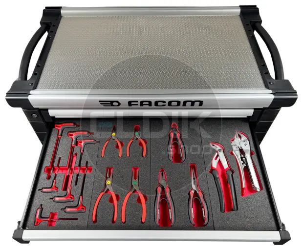 Facom JETCMM215GBNL Gevulde gereedschapswagen 8 Laden | 215-delig in Foam inlay | Zwart