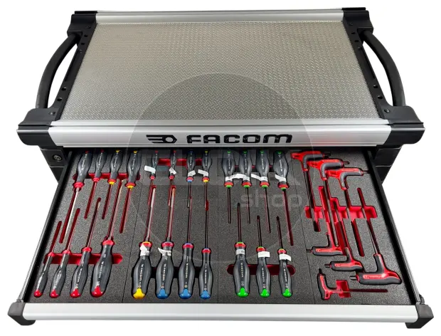 Facom JETCMM215GBNL Gevulde gereedschapswagen 8 Laden | 215-delig in Foam inlay | Zwart