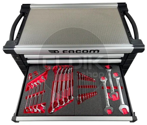 Facom JETCMM215GBNL Gevulde gereedschapswagen 8 Laden | 215-delig in Foam inlay | Zwart
