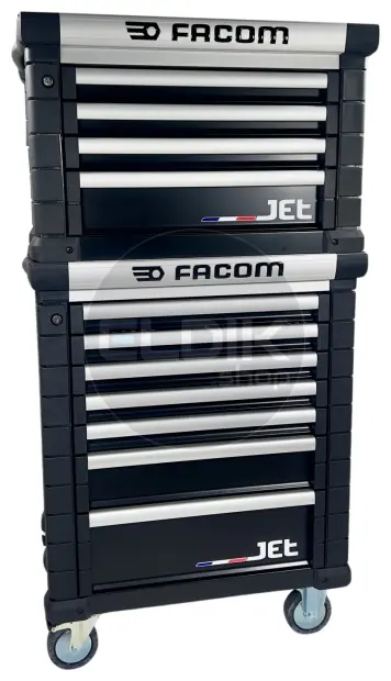 Facom JET Gereedschapswagen – 7 Laden met Opzetkast – M3 - Zwart