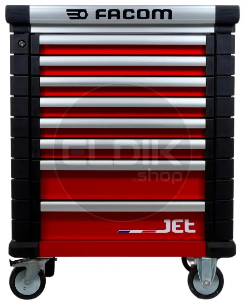 Facom JETCMM150BNL Gevulde gereedschapswagen 8 Laden | 150-delig in Foam inlay | Rood