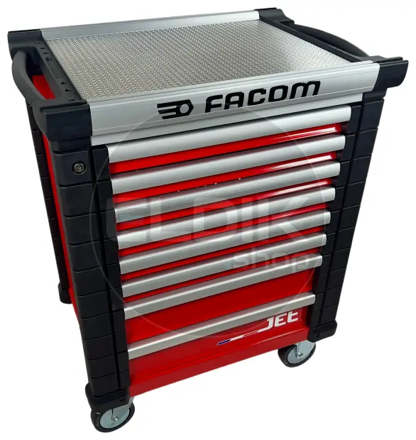 Facom JETCMM150BNL Gevulde gereedschapswagen 8 Laden | 150-delig in Foam inlay | Rood