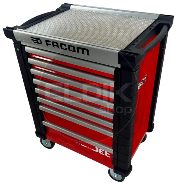Facom JETCMM150BNL Gevulde gereedschapswagen 8 Laden | 150-delig in Foam inlay | Rood