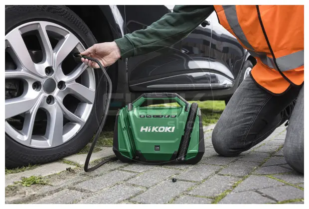Hikoki UP18DAW4Z Accu Compressor 11 bar | 16L l/min | Exclusief accu's en lader