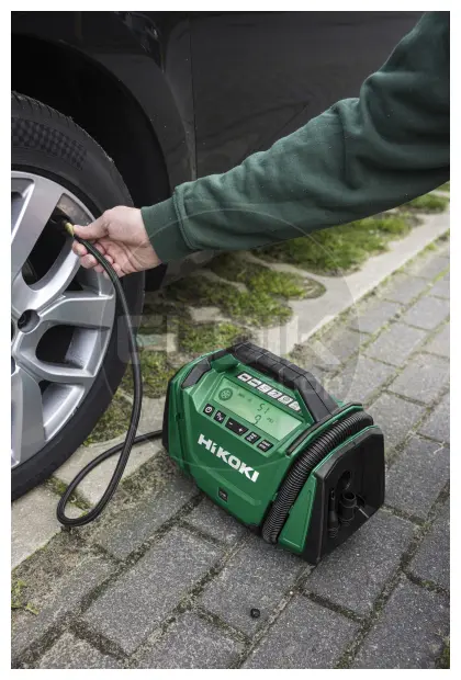Hikoki UP18DAW4Z Accu Compressor 11 bar | 16L l/min | Exclusief accu's en lader