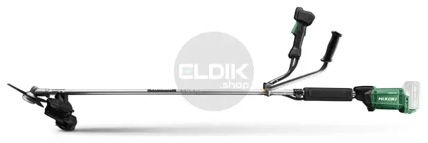 Hikoki CG36DCW5Z 36 V koolborstelloze bosmaaier met een snoeiradius van 255 - 440 mm en fietshandgrepen