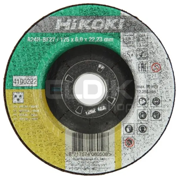 Hikoki 4100222 Afbraamschijf (inox) 125x6,0 kom