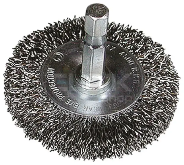 Hikoki 751319 Rondborstel 50x0.3 met 1/4"zeskant stift met gegolfd staaldraad