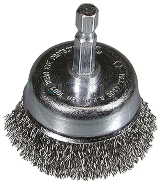 Hikoki 751323 Komborstel 75x0.3 met 1/4"zeskant stift met gegolfd staaldraad