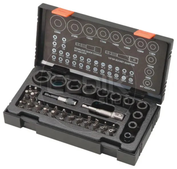 Hikoki 752500 Dop en Bitset voor slagmachines 41-delig