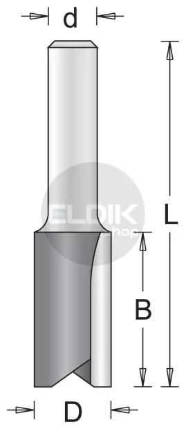 Hikoki 754004 Groeffrees Schacht 6mm 6x19/57