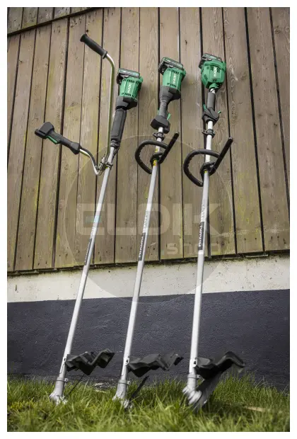 Hikoki CG18DAW4Z 18 V bosmaaier met een snoeiradius van 230 - 310 mm en ronde greep