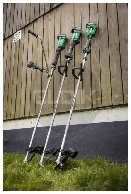 Hikoki CG18DAW4Z 18 V bosmaaier met een snoeiradius van 230 - 310 mm en ronde greep
