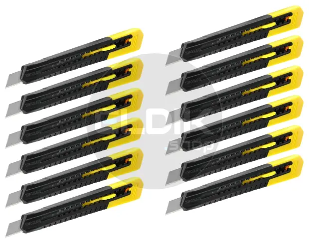Stanley 0-10-150/12 Afbreekmes SM 9 mm | 12 Delige Set