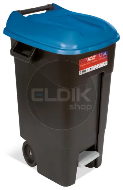 Tayg 120P Afvalcontainer met voetpedaal - 120 liter - blauw - 423024