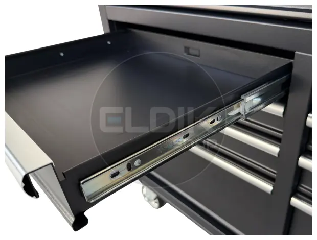 E-Tools 170848 117 cm Verrijdbare Werkbank met Houten Werkblad