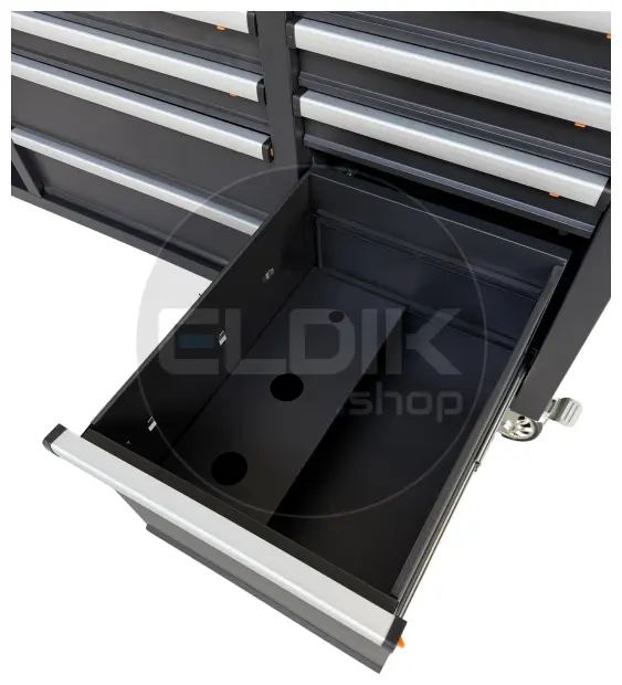 E-Tools 170855 157 cm Verrijdbare Werkbank met Achterwand