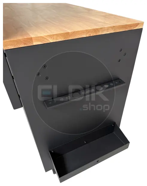 E-Tools 170855 157 cm Verrijdbare Werkbank met Achterwand
