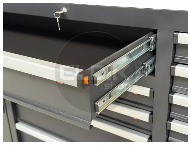 E-Tools 170855 157 cm Verrijdbare Werkbank met Achterwand