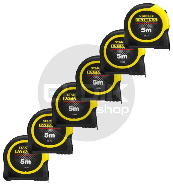 Stanley 0-33-720/6 6 x FATMAX Rolbandmaat Blade Armor 5m - 32mm