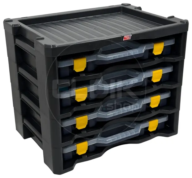 Tayg Multibox 3 Assortimentsdoos 4-delig - L530 x B376 x H430 mm - Blauw - 303500