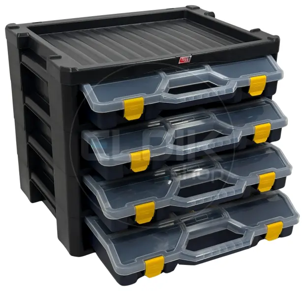 Tayg Multibox 3 2x Assortimentsdoos 4-delig - L530 x B376 x H430 mm - Blauw - 303500/2