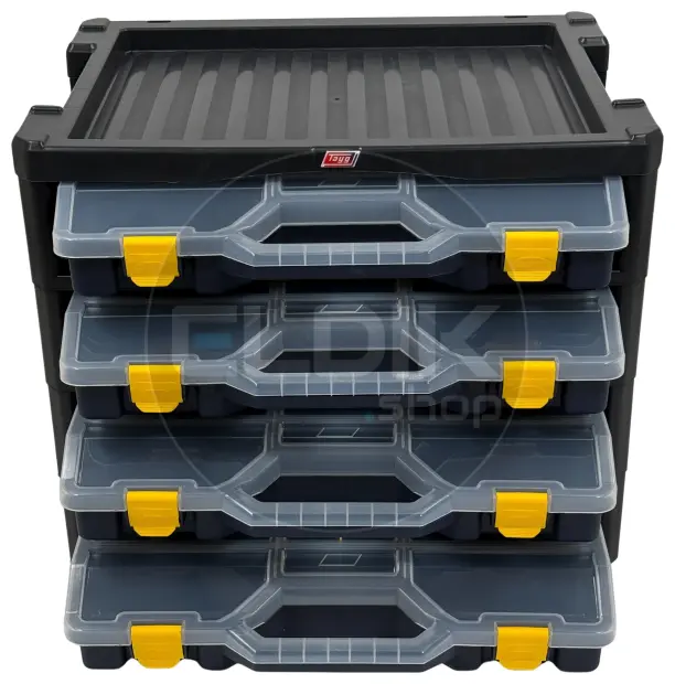 Tayg Multibox 3 2x Assortimentsdoos 4-delig - L530 x B376 x H430 mm - Blauw - 303500/2
