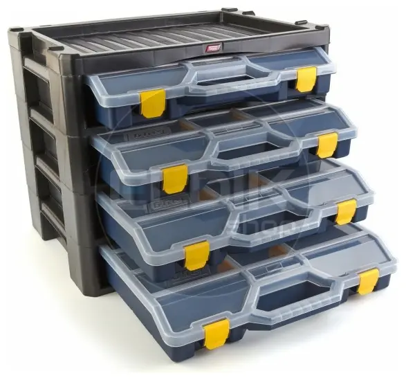 Tayg Multibox 3 2x Assortimentsdoos 4-delig - L530 x B376 x H430 mm - Blauw - 303500/2